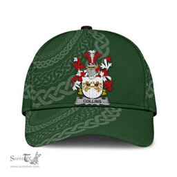 Irish Collins Coat Of Arms - Irish Family Crest St Patrick's Day Irish Cap