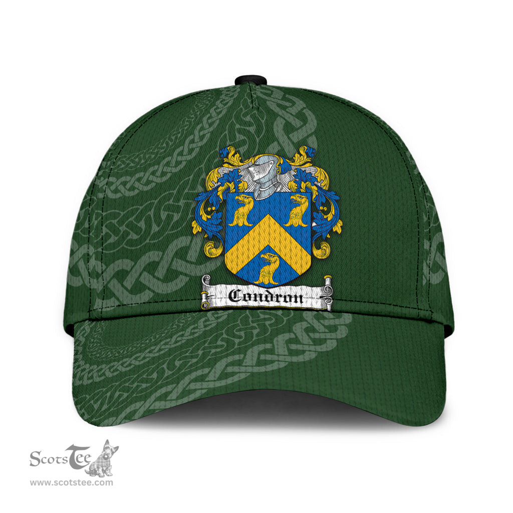 Irish Condron Coat Of Arms - Irish Family Crest St Patrick's Day Irish Cap