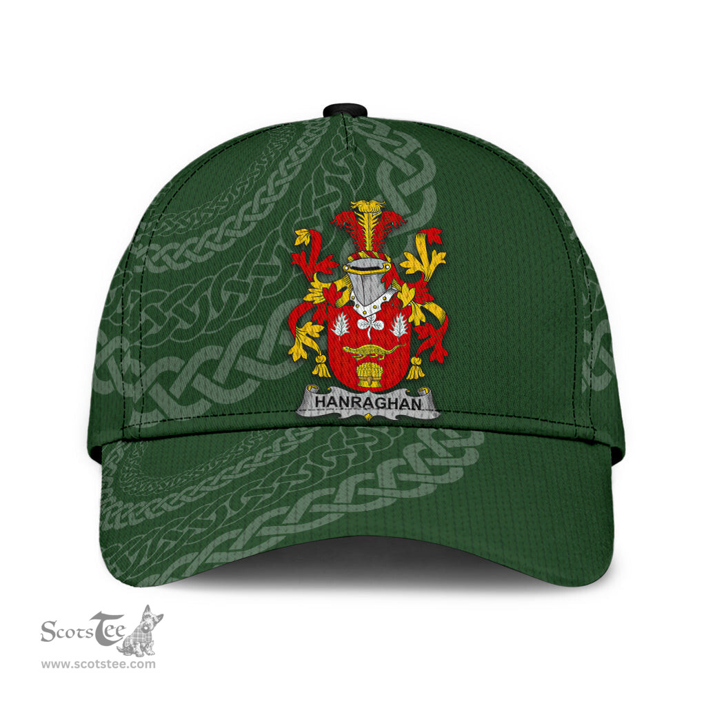 Irish Hanraghan Coat Of Arms - Irish Family Crest St Patrick's Day Irish Cap