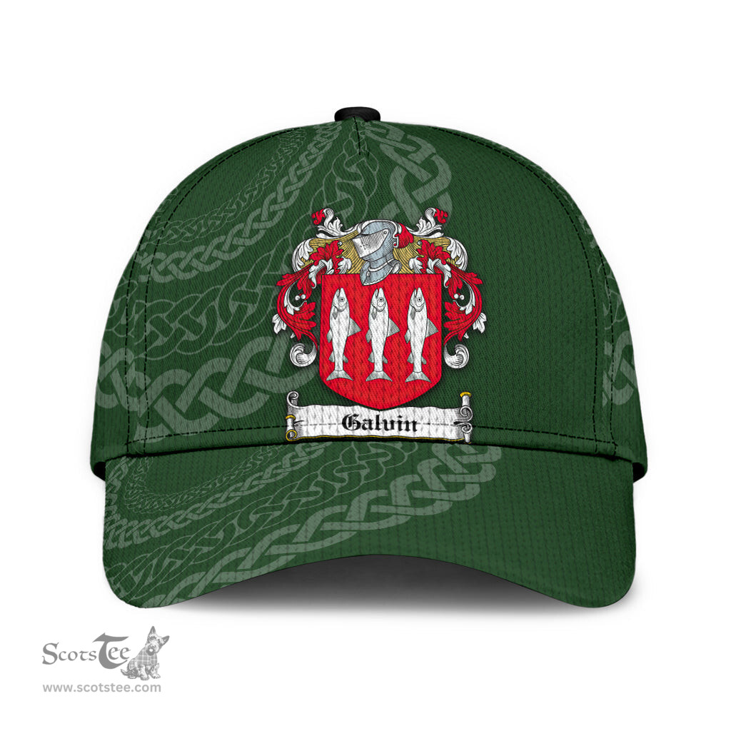 Irish Galvin Coat Of Arms - Irish Family Crest St Patrick's Day Irish Cap