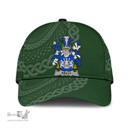 Irish Kelly Coat Of Arms - Irish Family Crest St Patrick's Day Irish Cap
