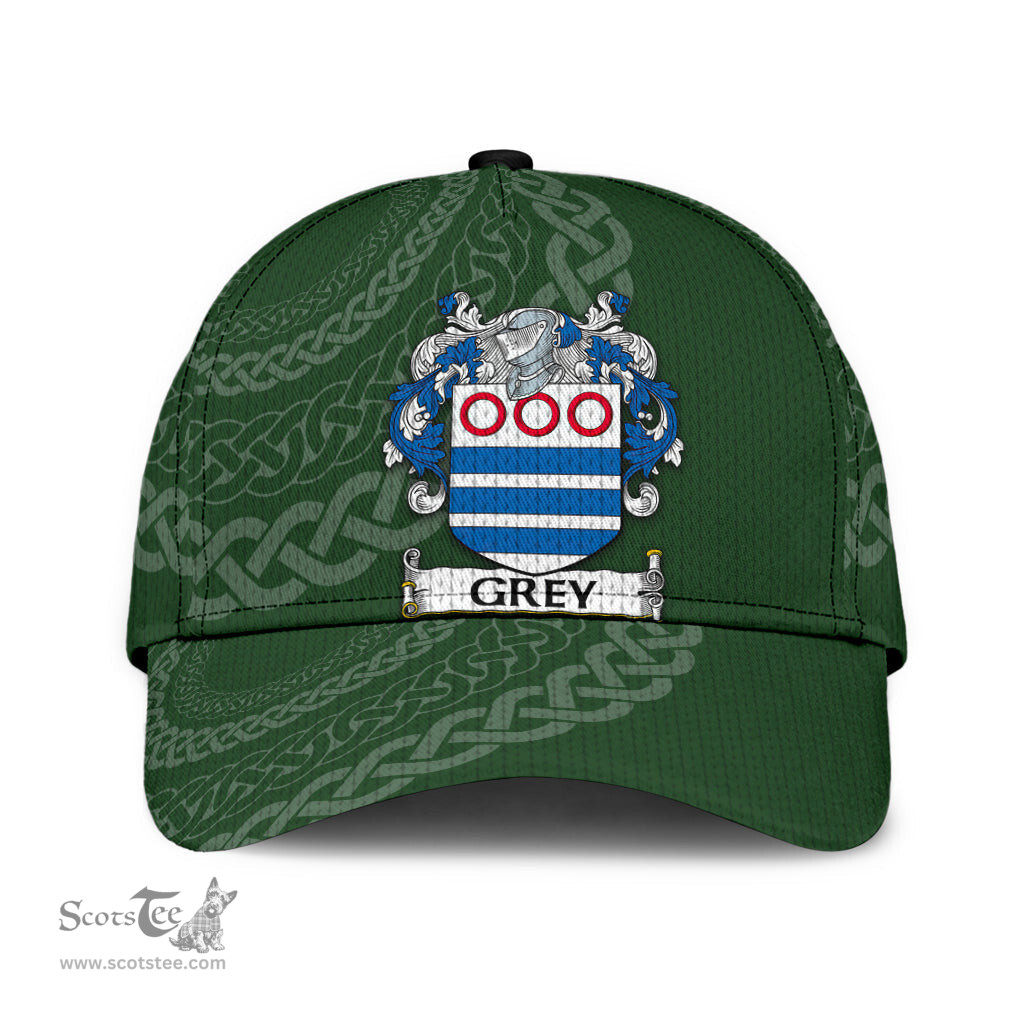 Irish Grey Coat Of Arms - Irish Family Crest St Patrick's Day Irish Cap
