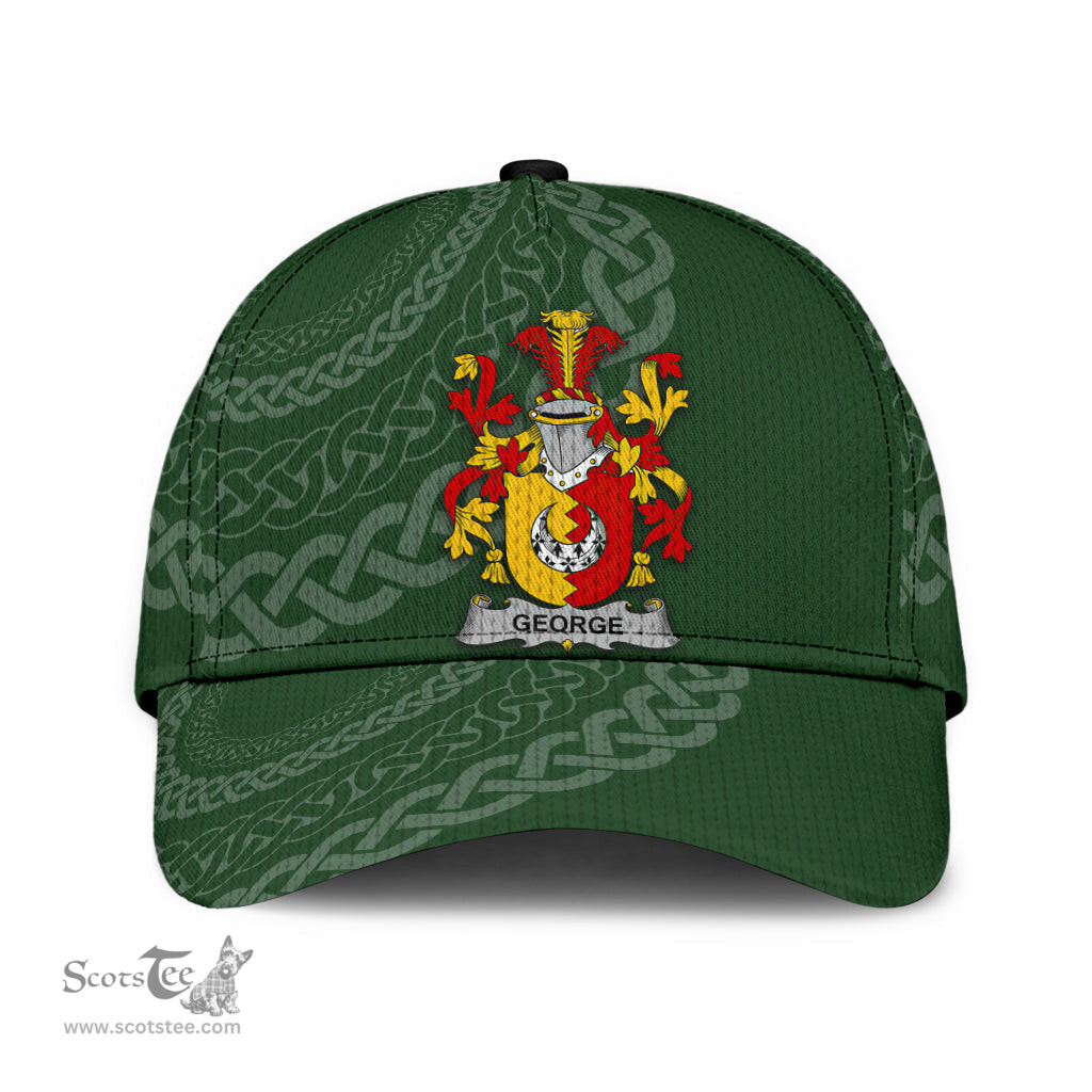 Irish George Coat Of Arms - Irish Family Crest St Patrick's Day Irish Cap