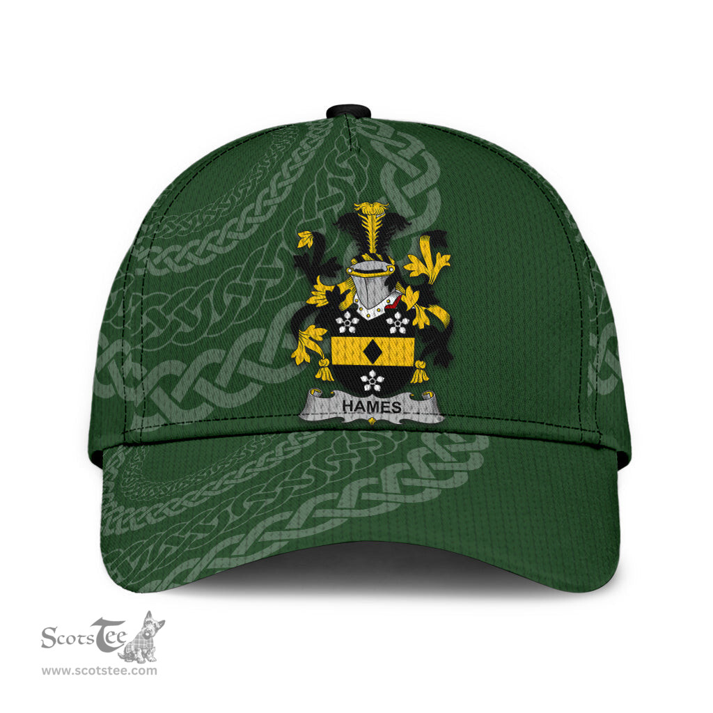 Irish Hames Coat Of Arms - Irish Family Crest St Patrick's Day Irish Cap