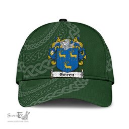 Irish Green Coat Of Arms - Irish Family Crest St Patrick's Day Irish Cap