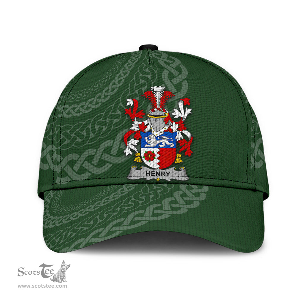 Irish Henry Coat Of Arms - Irish Family Crest St Patrick's Day Irish Cap