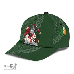 Irish Hartily Coat Of Arms - Irish Family Crest St Patrick's Day Irish Cap