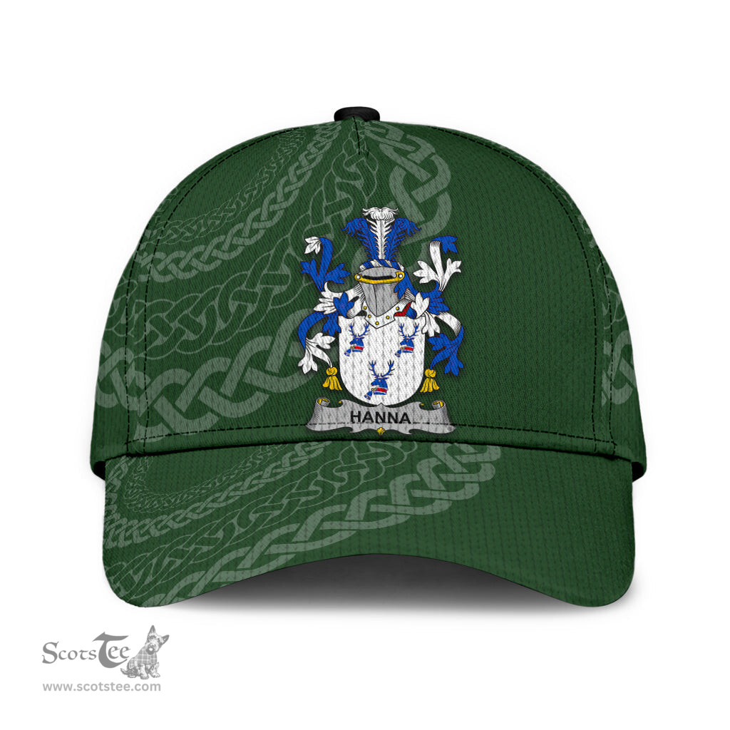 Irish Hanna Coat Of Arms - Irish Family Crest St Patrick's Day Irish Cap