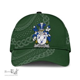 Irish Hanna Coat Of Arms - Irish Family Crest St Patrick's Day Irish Cap