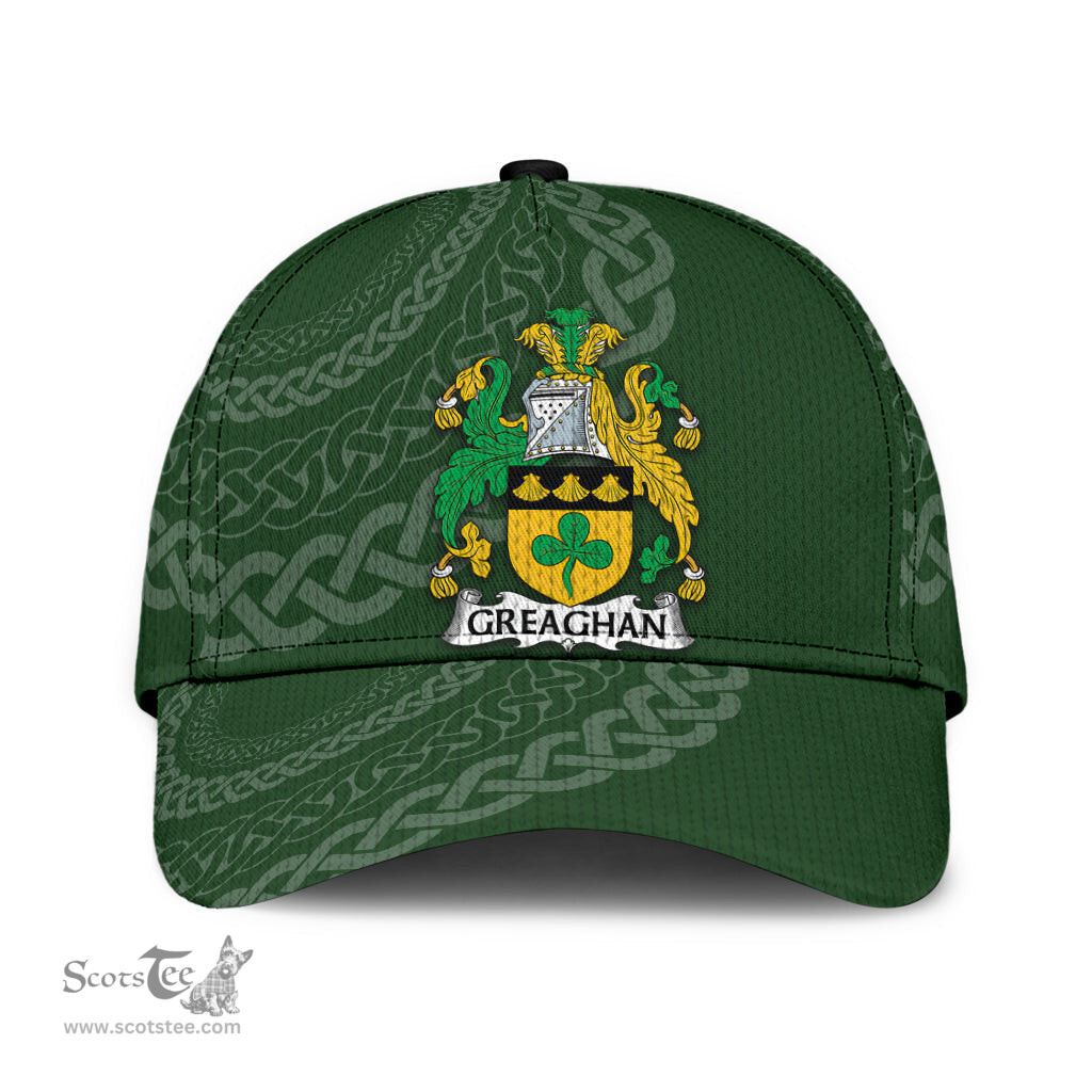 Irish Greaghan Coat Of Arms - Irish Family Crest St Patrick's Day Irish Cap
