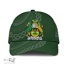 Irish Greaghan Coat Of Arms - Irish Family Crest St Patrick's Day Irish Cap