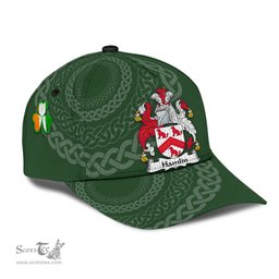 Irish Hamlin Coat Of Arms - Irish Family Crest St Patrick's Day Irish Cap
