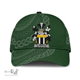 Irish Ginn Coat Of Arms - Irish Family Crest St Patrick's Day Irish Cap