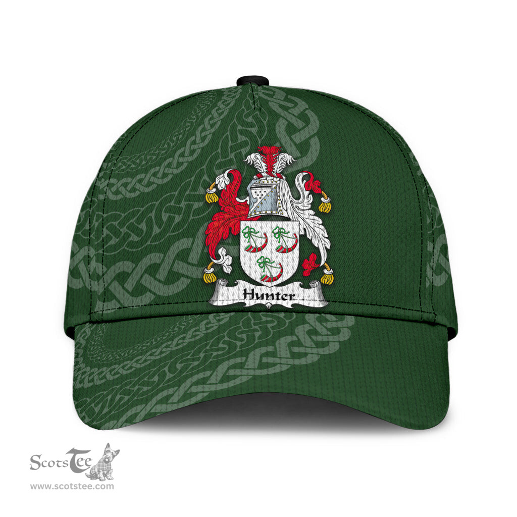 Irish Hunter Coat Of Arms - Irish Family Crest St Patrick's Day Irish Cap