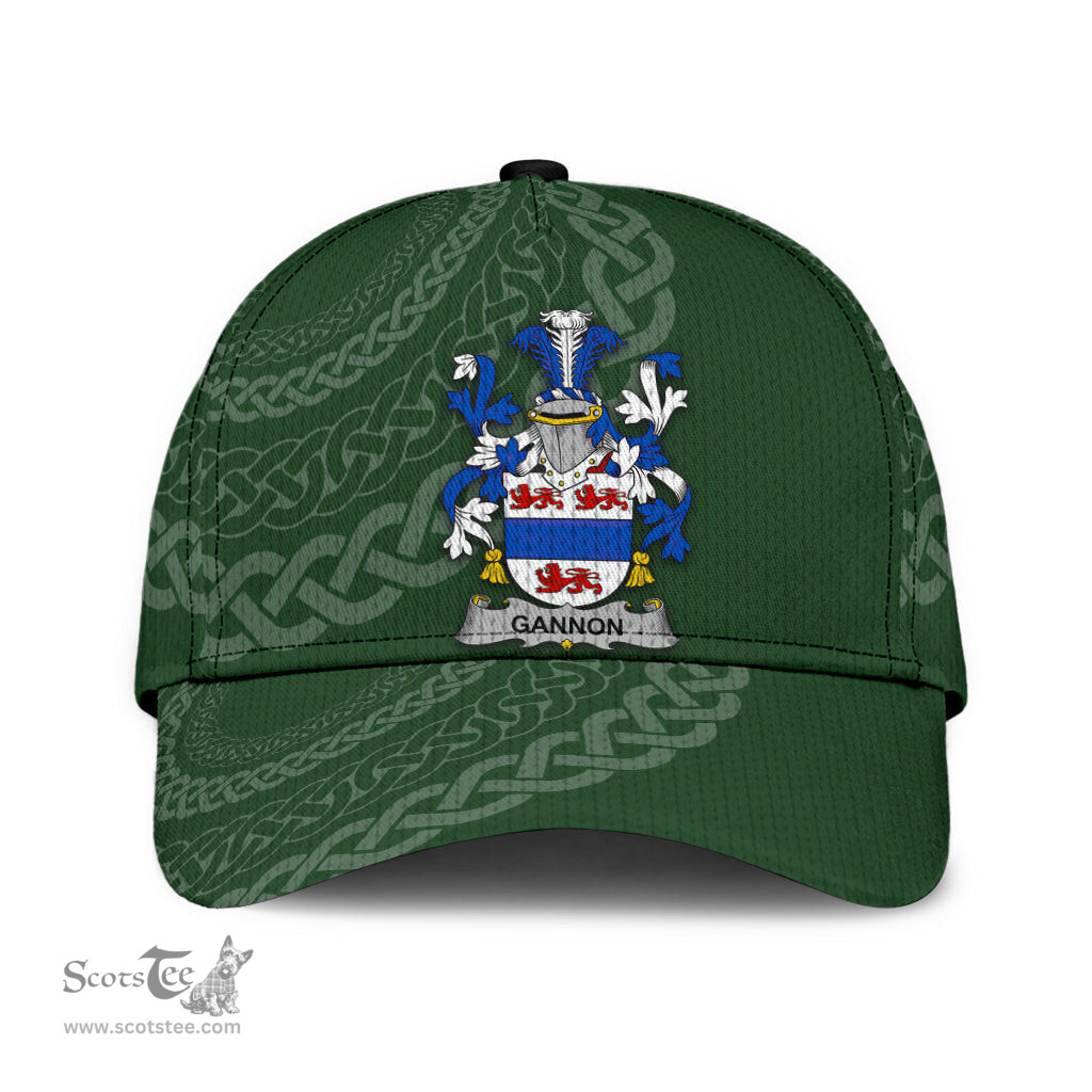 Irish Gannon Coat Of Arms - Irish Family Crest St Patrick's Day Irish Cap