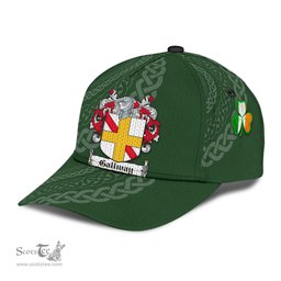 Irish Gallway Coat Of Arms - Irish Family Crest St Patrick's Day Irish Cap