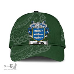 Irish Garvin Coat Of Arms - Irish Family Crest St Patrick's Day Irish Cap