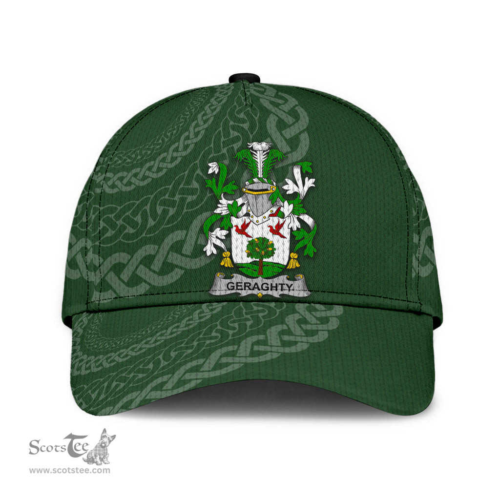 Irish Geraghty Coat Of Arms - Irish Family Crest St Patrick's Day Irish Cap