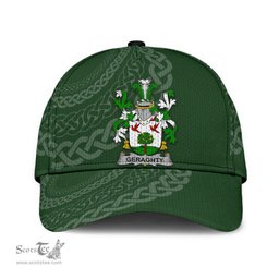 Irish Geraghty Coat Of Arms - Irish Family Crest St Patrick's Day Irish Cap