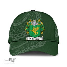 Irish Galligan Coat Of Arms - Irish Family Crest St Patrick's Day Irish Cap