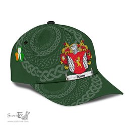 Irish King Coat Of Arms - Irish Family Crest St Patrick's Day Irish Cap