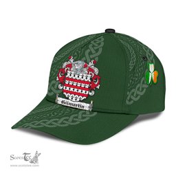Irish Gilmartin Coat Of Arms - Irish Family Crest St Patrick's Day Irish Cap
