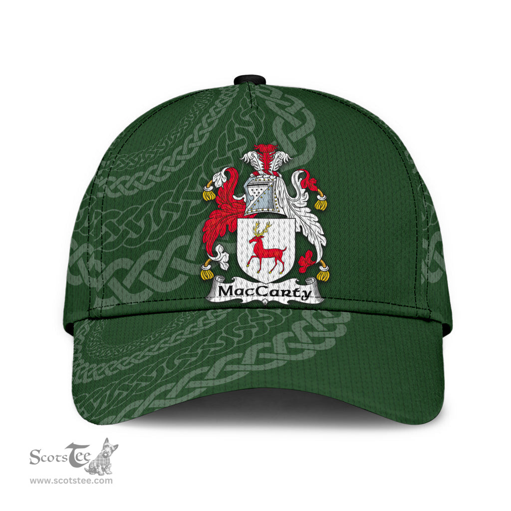 Irish Maccarty Coat Of Arms - Irish Family Crest St Patrick's Day Irish Cap