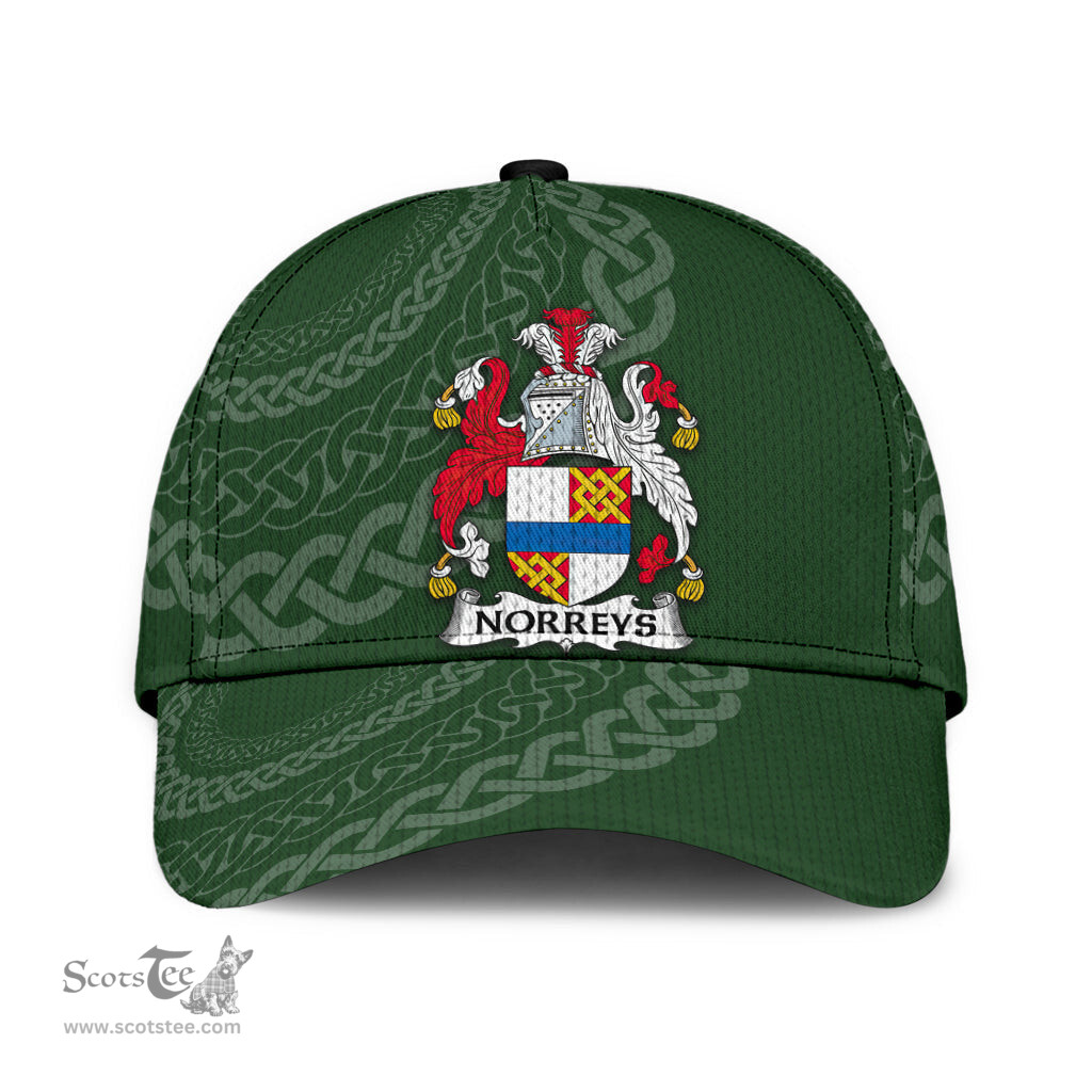 Irish Norreys Coat Of Arms - Irish Family Crest St Patrick's Day Irish Cap
