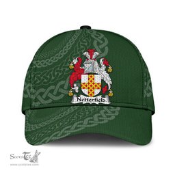 Irish Netterfield Coat Of Arms - Irish Family Crest St Patrick's Day Irish Cap