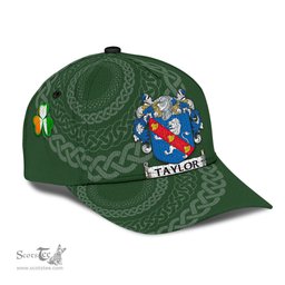 Irish Taylor Coat Of Arms - Irish Family Crest St Patrick's Day Irish Cap