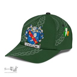 Irish Taylor Coat Of Arms - Irish Family Crest St Patrick's Day Irish Cap