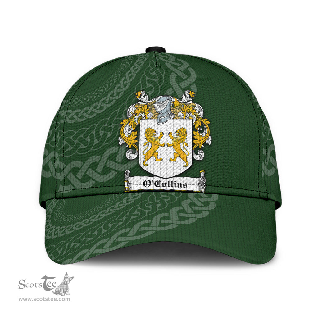 Irish Ocollins Coat Of Arms - Irish Family Crest St Patrick's Day Irish Cap