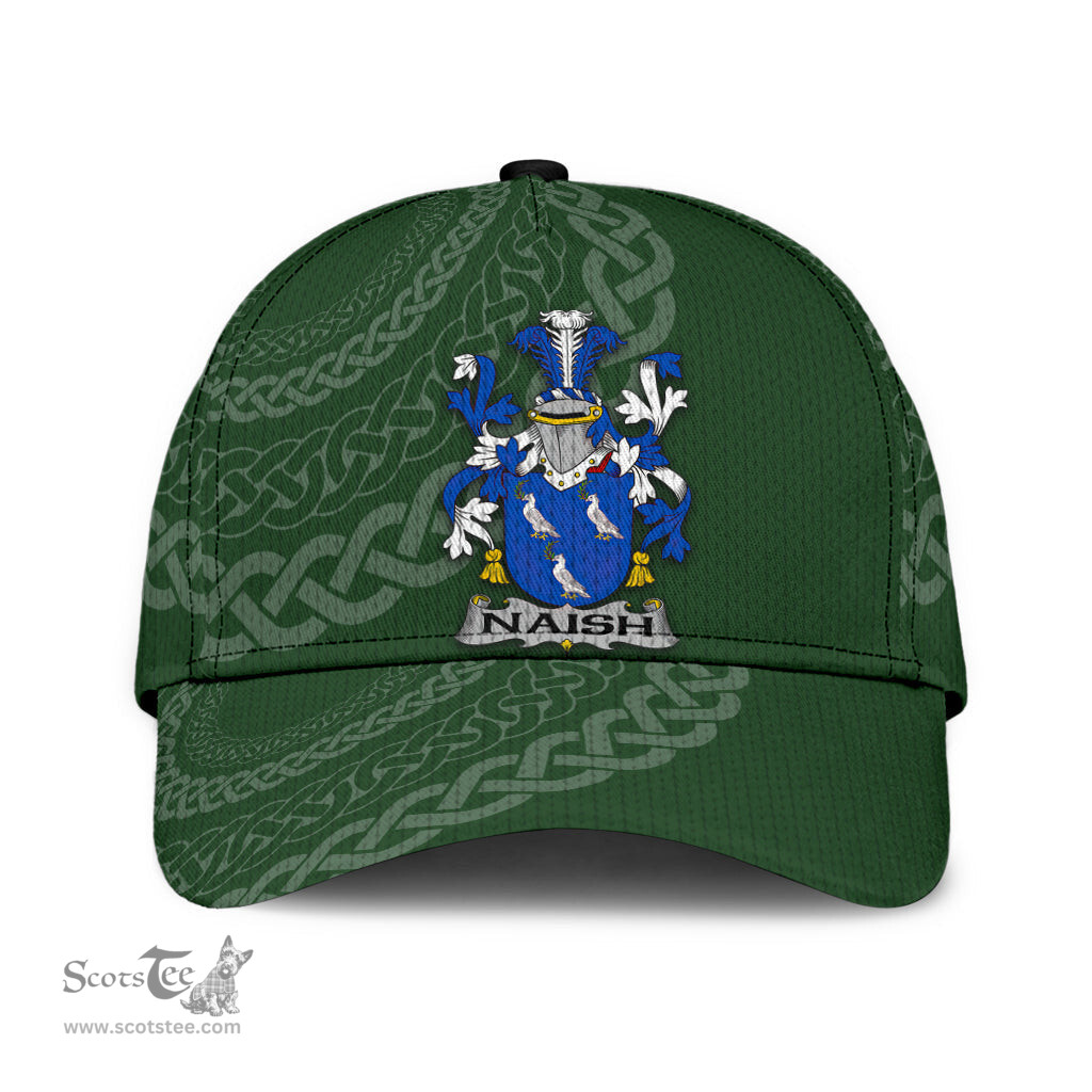 Irish Naish Coat Of Arms - Irish Family Crest St Patrick's Day Irish Cap