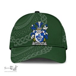 Irish Sherlock Coat Of Arms - Irish Family Crest St Patrick's Day Irish Cap