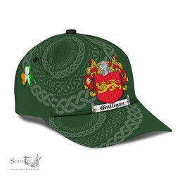Irish Mulligan Coat Of Arms - Irish Family Crest St Patrick's Day Irish Cap