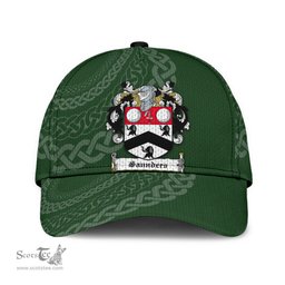 Irish Saunders Coat Of Arms - Irish Family Crest St Patrick's Day Irish Cap