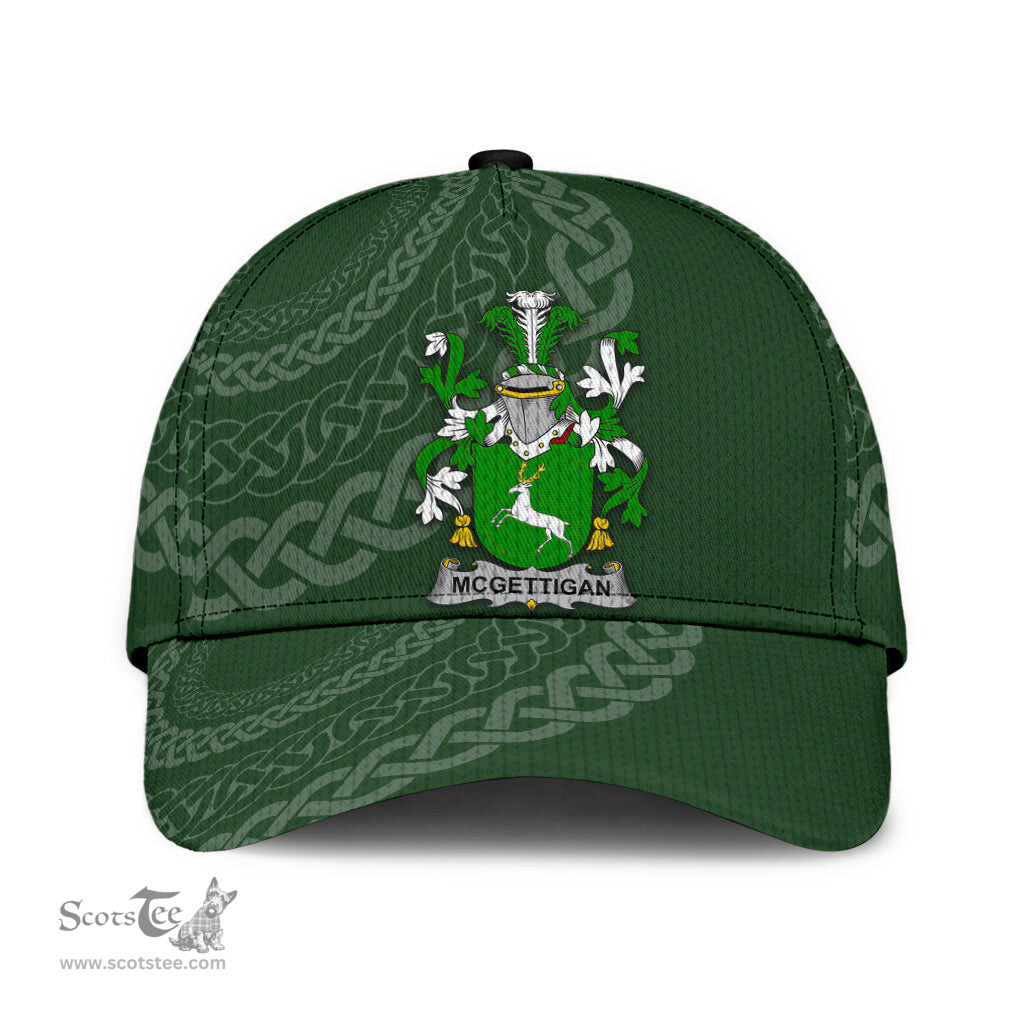 Irish Mcgettigan Coat Of Arms - Irish Family Crest St Patrick's Day Irish Cap