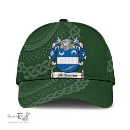 Irish Mcnevins Coat Of Arms - Irish Family Crest St Patrick's Day Irish Cap