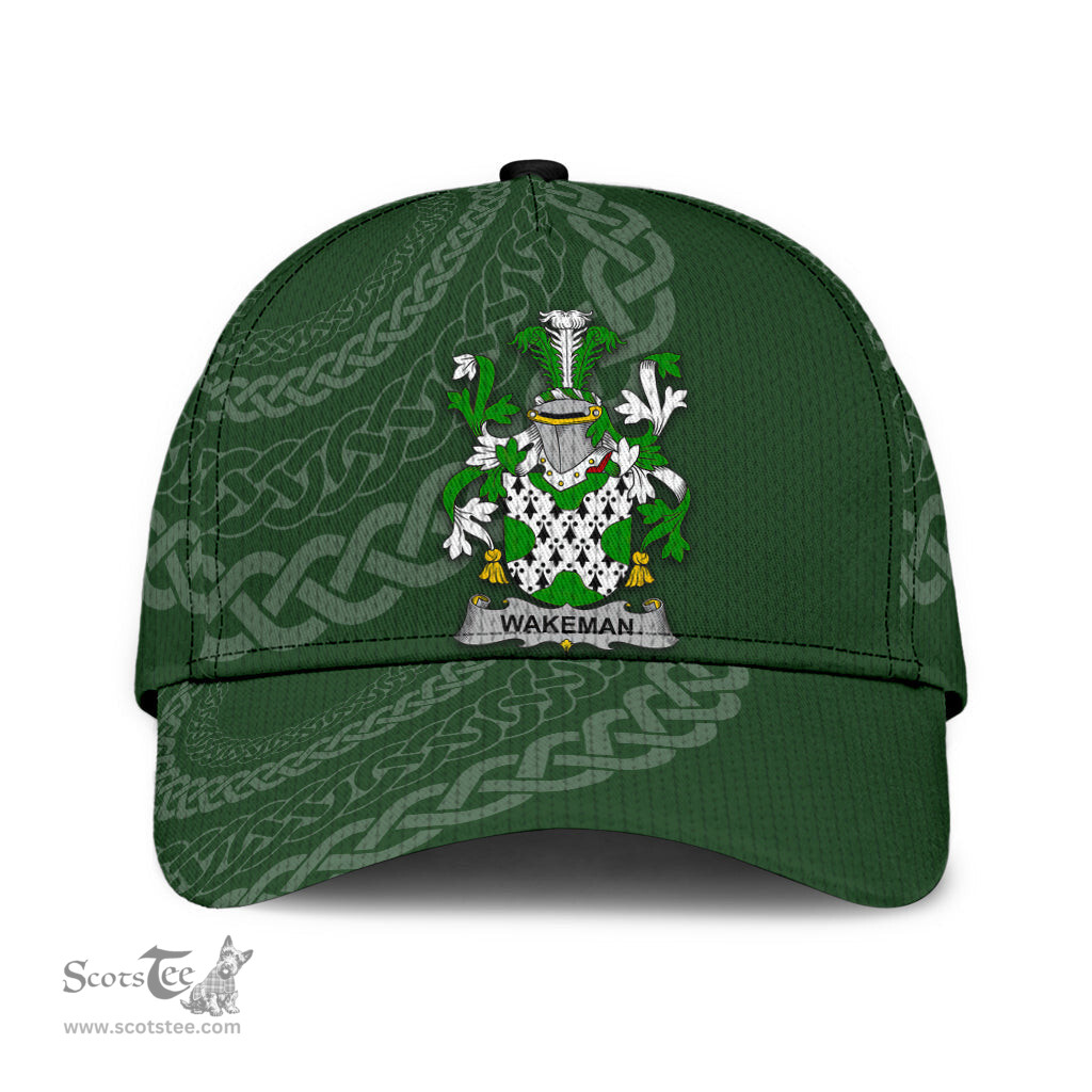 Irish Wakeman Coat Of Arms - Irish Family Crest St Patrick's Day Irish Cap