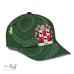 Irish Tate Coat Of Arms - Irish Family Crest St Patrick's Day Irish Cap