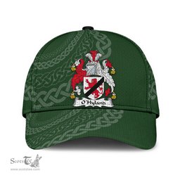 Irish Ohyland Coat Of Arms - Irish Family Crest St Patrick's Day Irish Cap