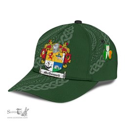 Irish Mcdonnell Coat Of Arms - Irish Family Crest St Patrick's Day Irish Cap