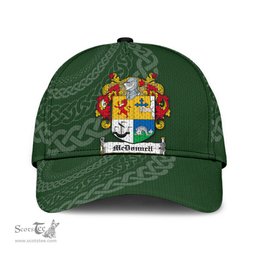 Irish Mcdonnell Coat Of Arms - Irish Family Crest St Patrick's Day Irish Cap