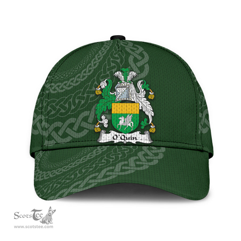 Irish Oquin Coat Of Arms Longfordarms - Irish Family Crest St Patrick's Day Irish Cap
