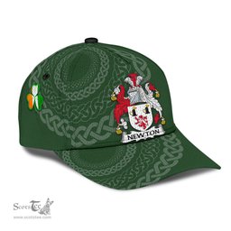 Irish Newton Coat Of Arms - Irish Family Crest St Patrick's Day Irish Cap