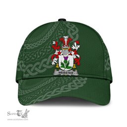 Irish Webster Coat Of Arms - Irish Family Crest St Patrick's Day Irish Cap