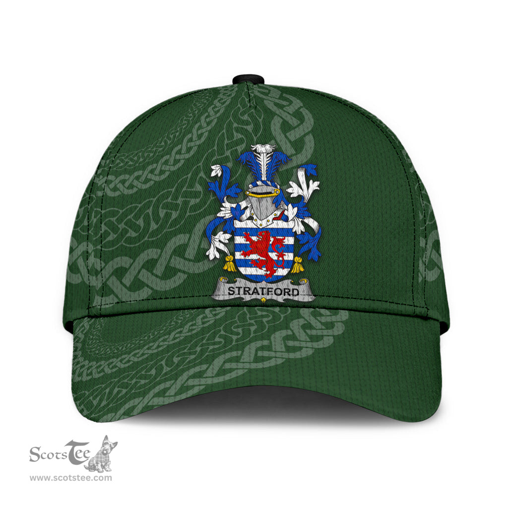 Irish Stratford Coat Of Arms - Irish Family Crest St Patrick's Day Irish Cap