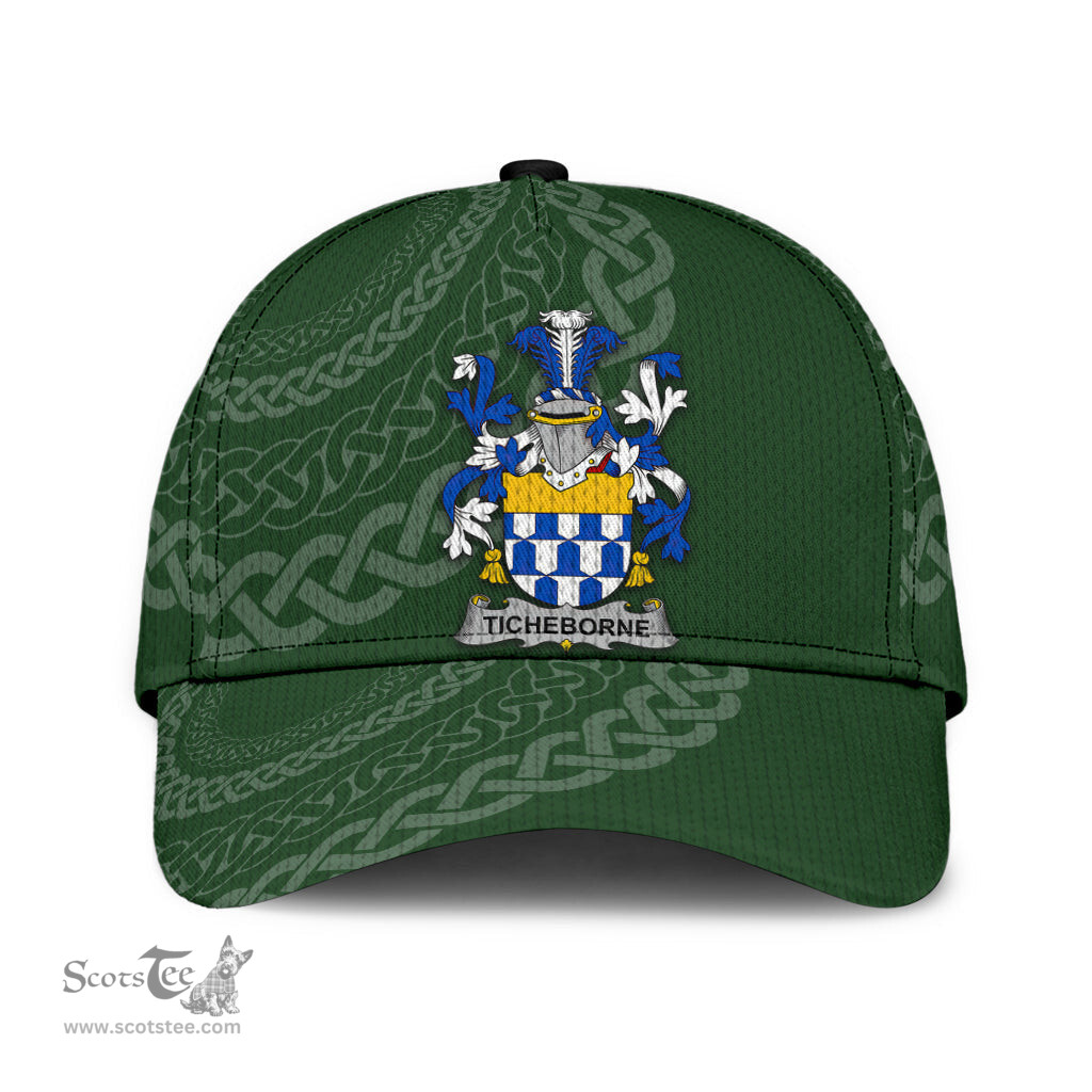 Irish Ticheborne Coat Of Arms - Irish Family Crest St Patrick's Day Irish Cap