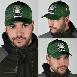 Irish Yates Coat Of Arms - Irish Family Crest St Patrick's Day Irish Cap
