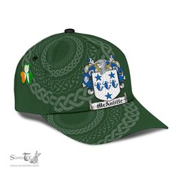 Irish Mcauliffe Coat Of Arms - Irish Family Crest St Patrick's Day Irish Cap
